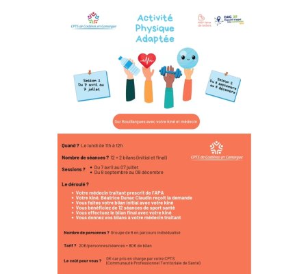 Activité Physique Adaptée sur le secteur de Bouillargues